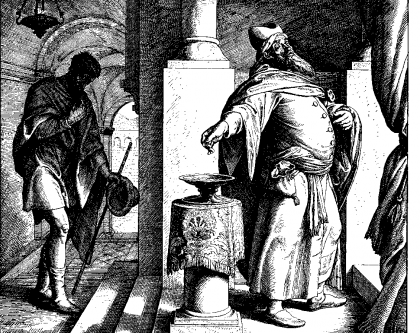 The Pharisee and the Tax Collecter, Julius Schnorr von Carolsfeld 